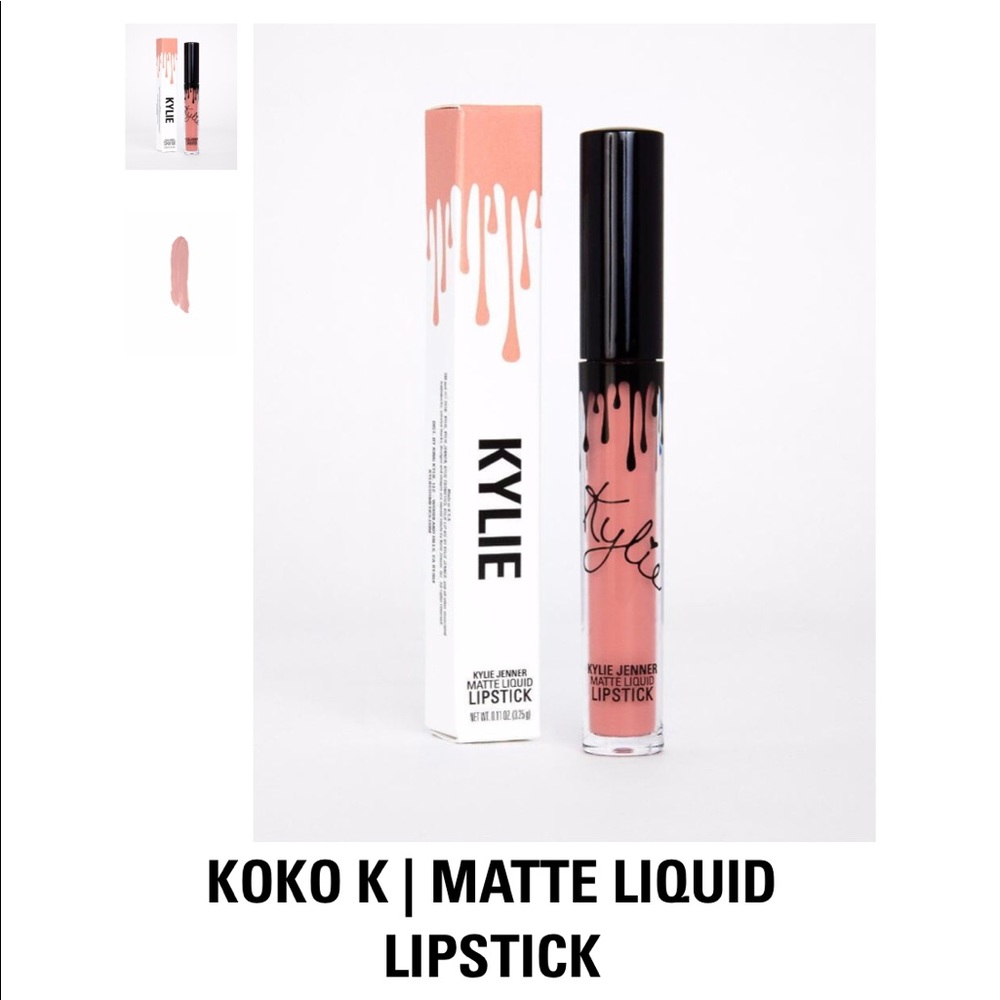 Kylie Jenner matt liquid lipstick in KOKO K